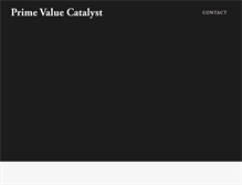 Tablet Screenshot of primevaluecatalyst.com